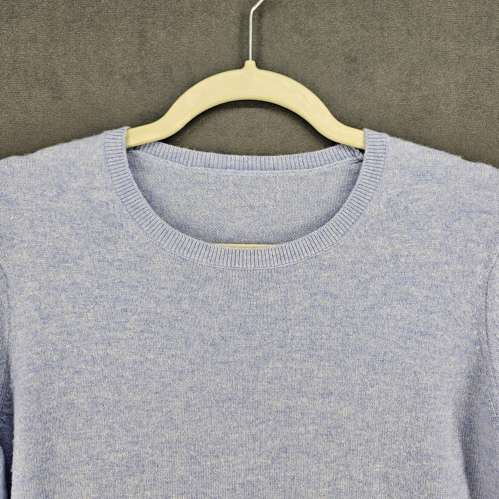Everlane Sweater Womens Medium Blue Cashmere Crewneck Pullover Long Sleeve Soft - Picture 2 of 8